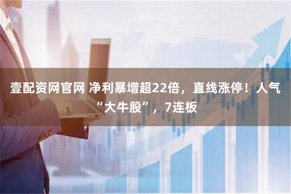 壹配资网官网 净利暴增超22倍，直线涨停！人气“大牛股”，7连板